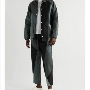 YMC ALVA Straight Leg Patchwork Waked Cotton Pants - Drawstring - Skateboard - M